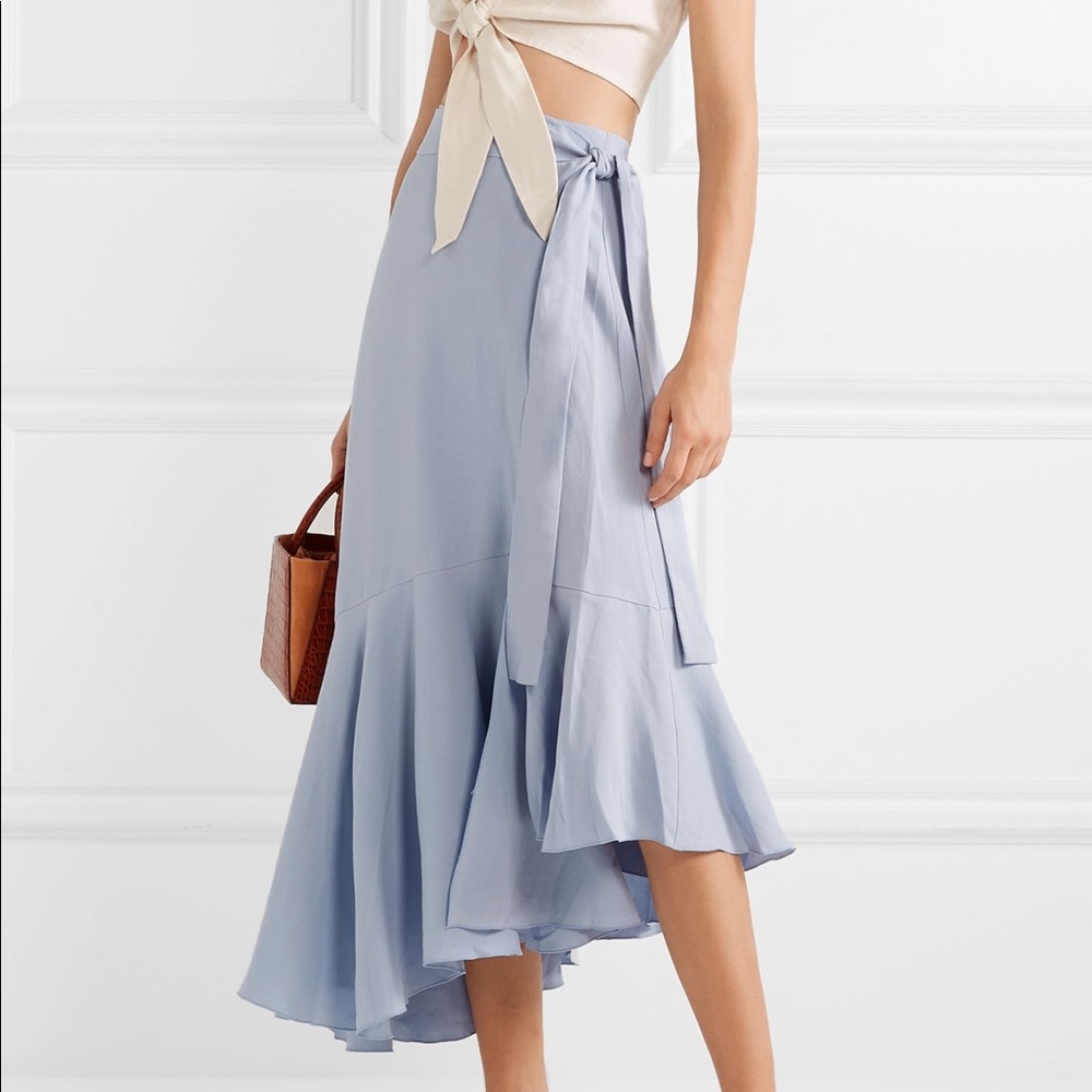 Apiece Apart Asymmetrical Wrap Skirt